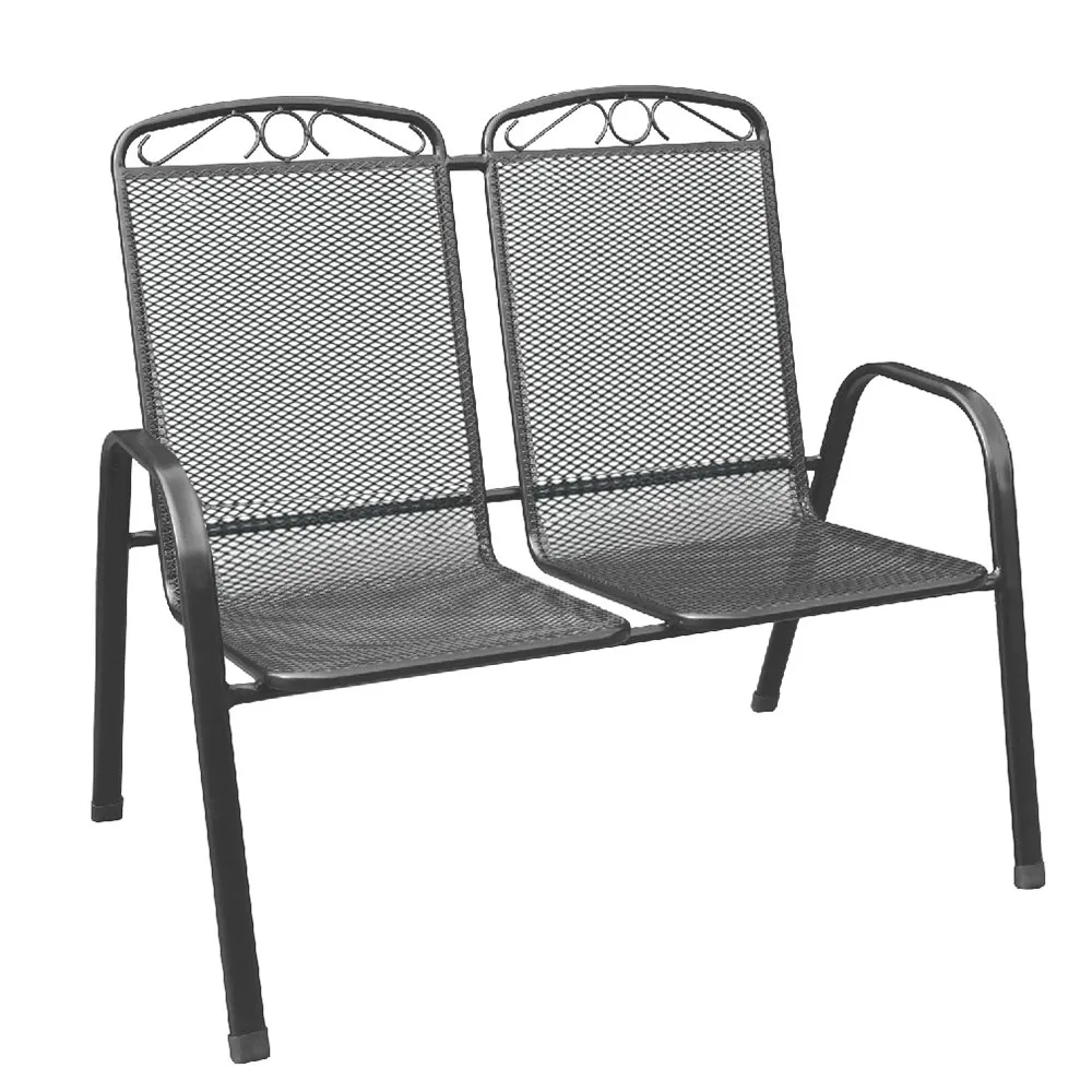 stapelbare Bank VENEDIG 2-Sitzer Gartenbank, ca. 110 x 73 x 96 cm