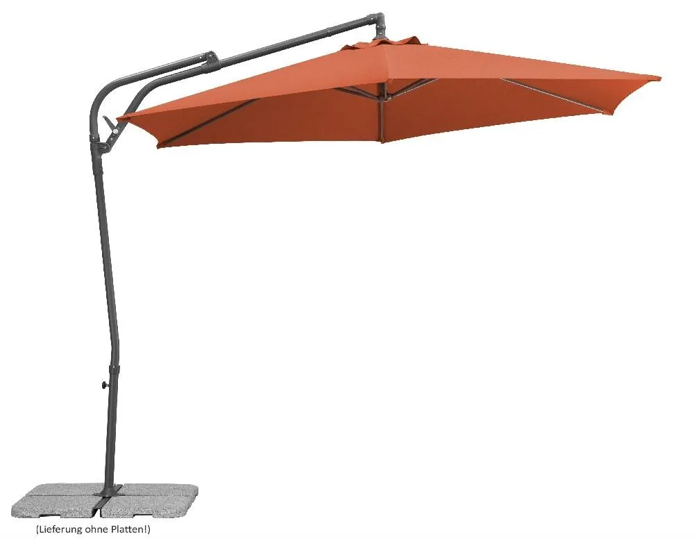 Schneider Ampelschirm Genua, ca. 300 cm Ø, terracotta
