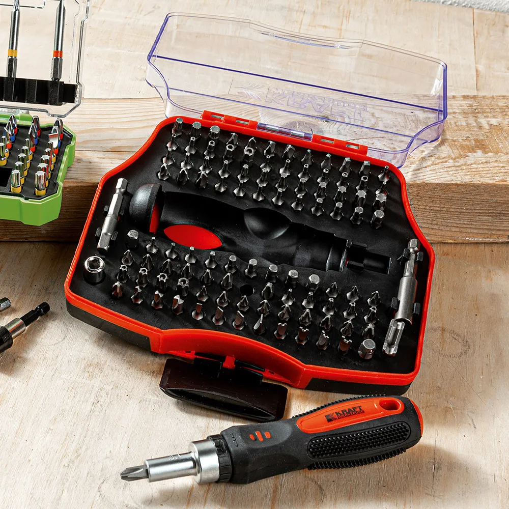 XXL-Spezial-Bit-Set 105tlg. inkl. Bithalter und Ratschenschraubendreher