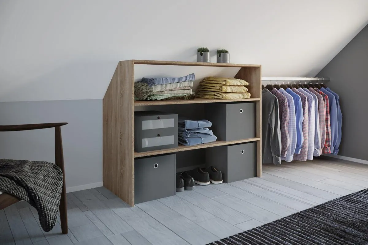 Dachschrägen-Regal Dacho Sonoma-Eiche