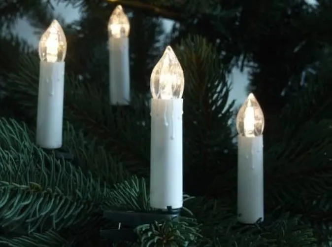 LED-Kerzenlichterkette, 50 LEDs