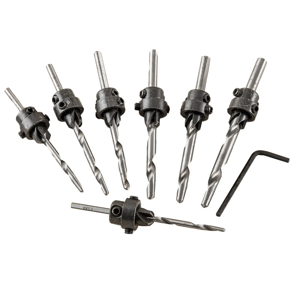 Holzbohrer mit Versenker-Set - 7tlg.