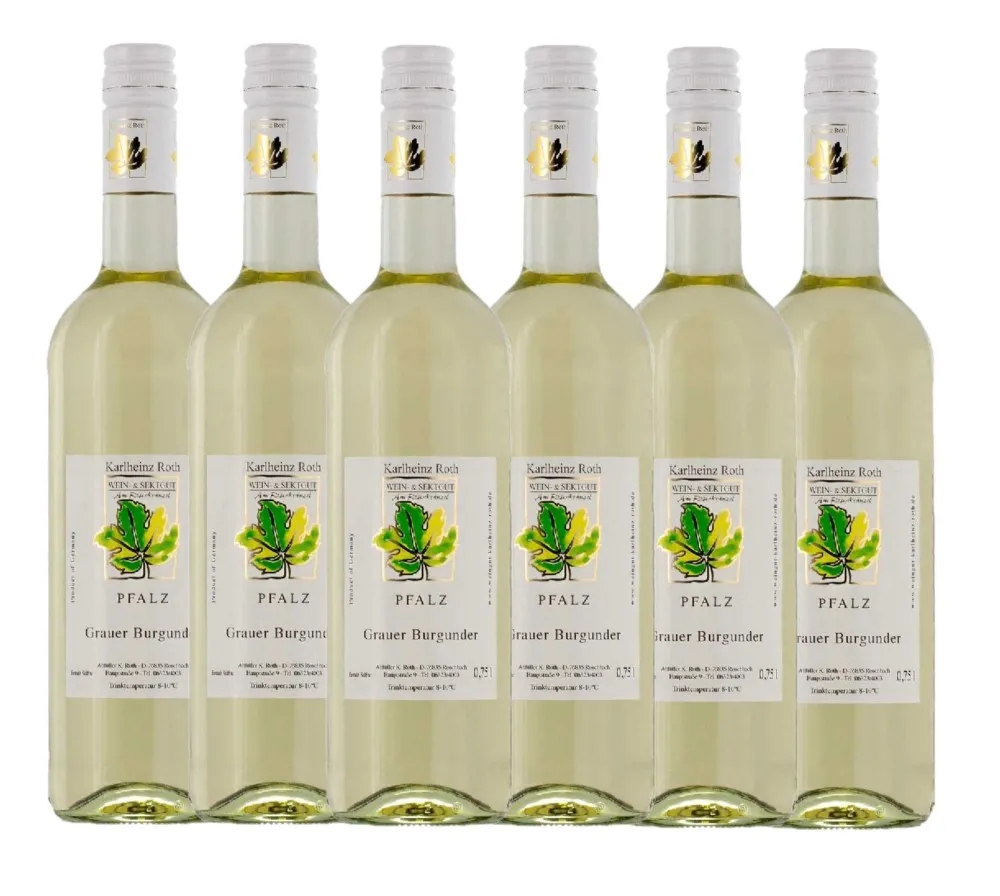 Weingut Karlheinz Roth Grauer Burgunder QbA 2024 - 6er Karton