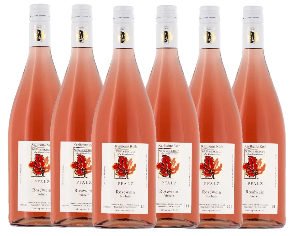 Weingut Karlheinz Roth Roséwein QbA feinherb 2024 - 6er Karton
