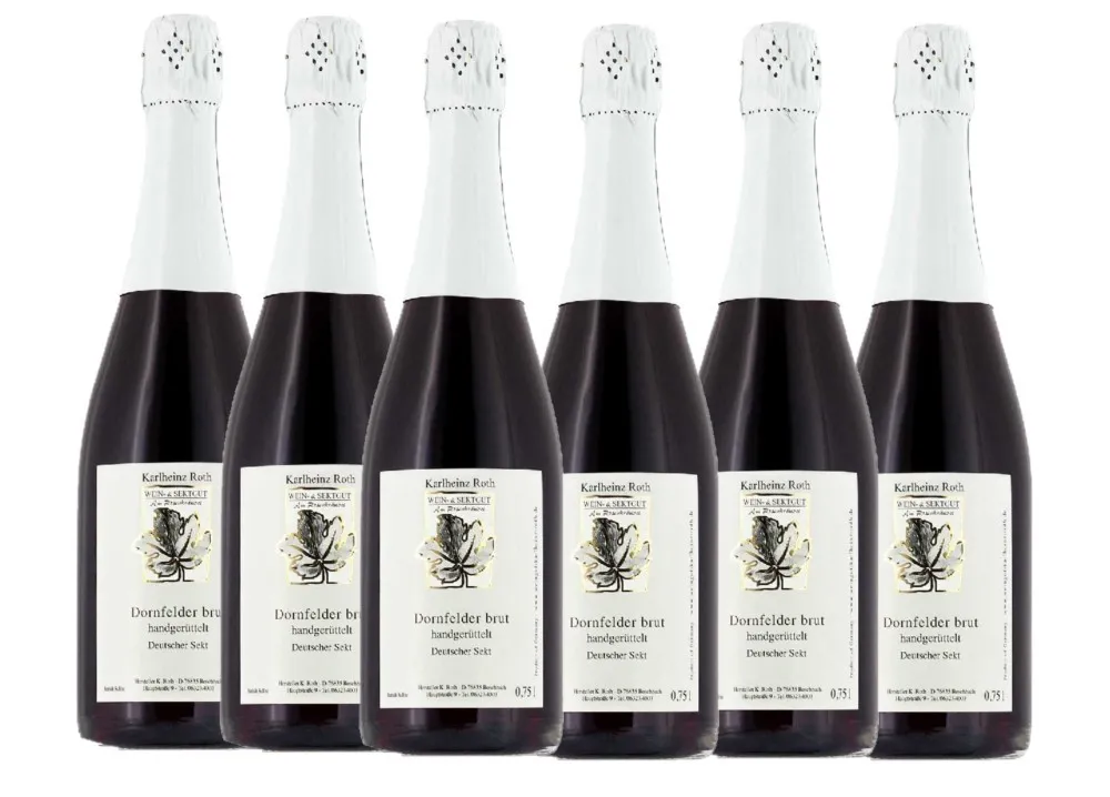 Weingut Karlheinz Roth Dornfelder Rotsekt brut - 6er Karton