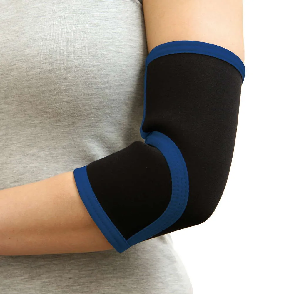 Ellenbogen-Sportbandage, Größe S/M - Blau/Schwarz