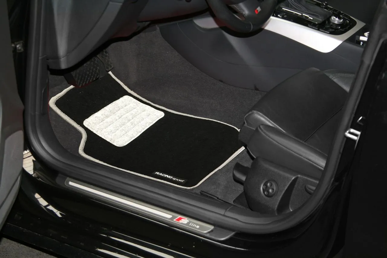 Universal KFZ-Fußmatte "Racing Sport" grau