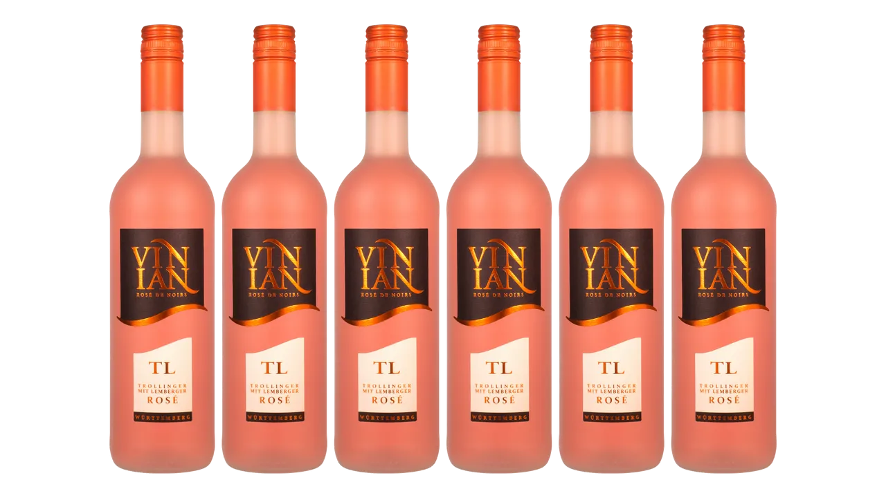 Bottwartaler Vinian Trollinger Lemberger Rosé Qba 0,75L 6er Karton