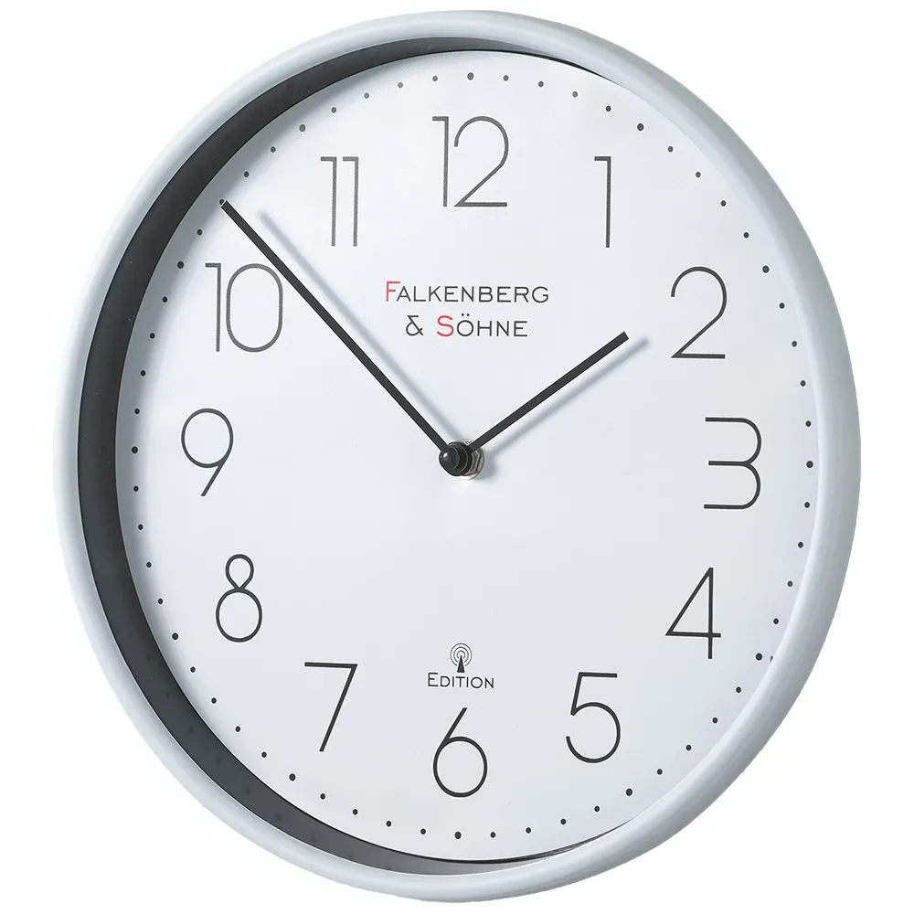 Funk-Wanduhr, Ø ca. 30 cm - Weiß