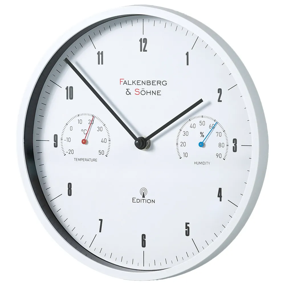 Funk-Wanduhr, Ø ca. 25 cm - Weiß