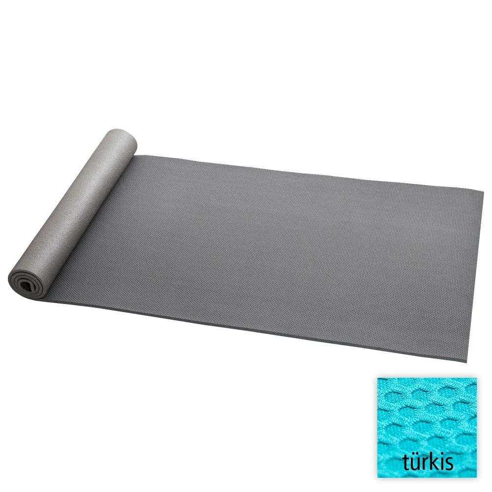 Fitnessmatte mit Textilbeschichtung Hellblau