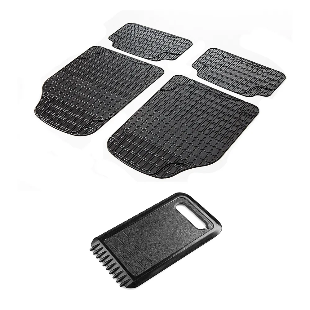 Kfz-Gummimatten "Yukon" - 4er-Set + Eiskratzer