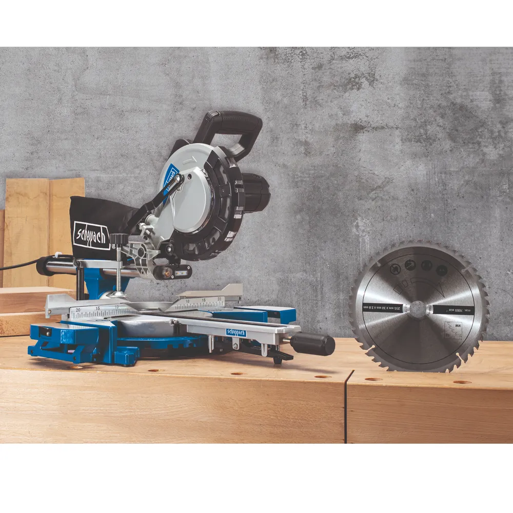 Kapp-, Zug- und Gehrungssäge HM2000 SE inkl. 1x Sägeblatt + 2x Klemmen