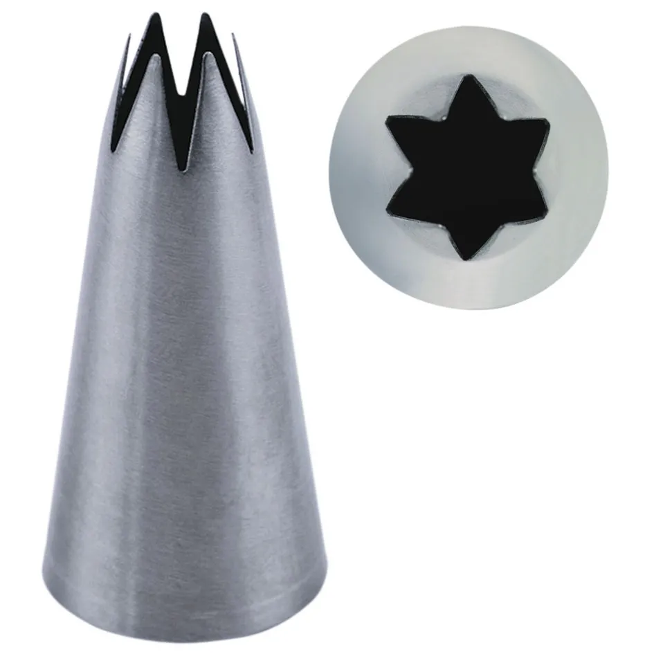 Fine Line Sterntülle  6-zackig Edelstahl  rostfrei  spülmaschinengeeignet