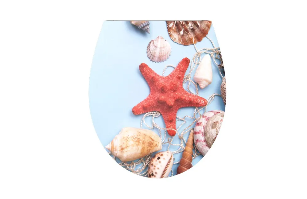 Duschwell Duroplast WC-Sitz Water Printing - Muschelnetz