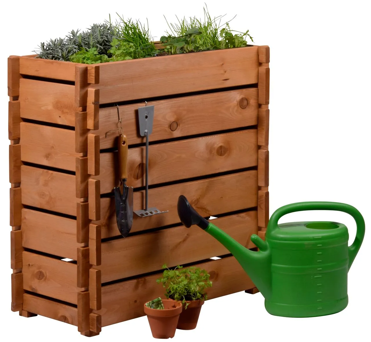 Hochbeet mit Stecksystem, Braun