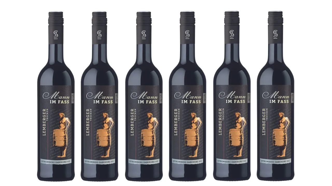 OOS Lemberger Qualittätswein Trocken .'Mann Im Fass' 0,75L 6er Karton