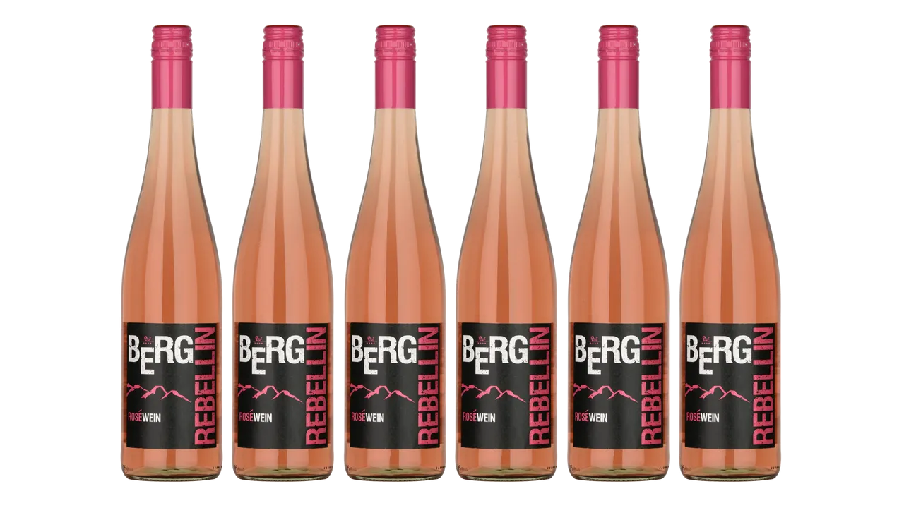 "Bergrebellin" Roséweincuvée Qba Halbtrocken 0,75L 6er Karton