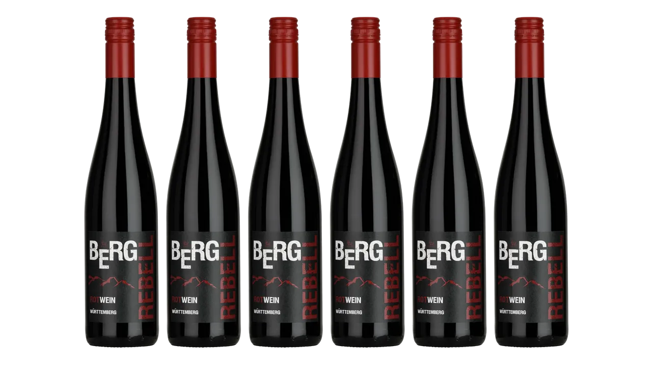 "Bergrebell" Rotweincuvée Qba Halbtrocken 0,75L 6er Karton