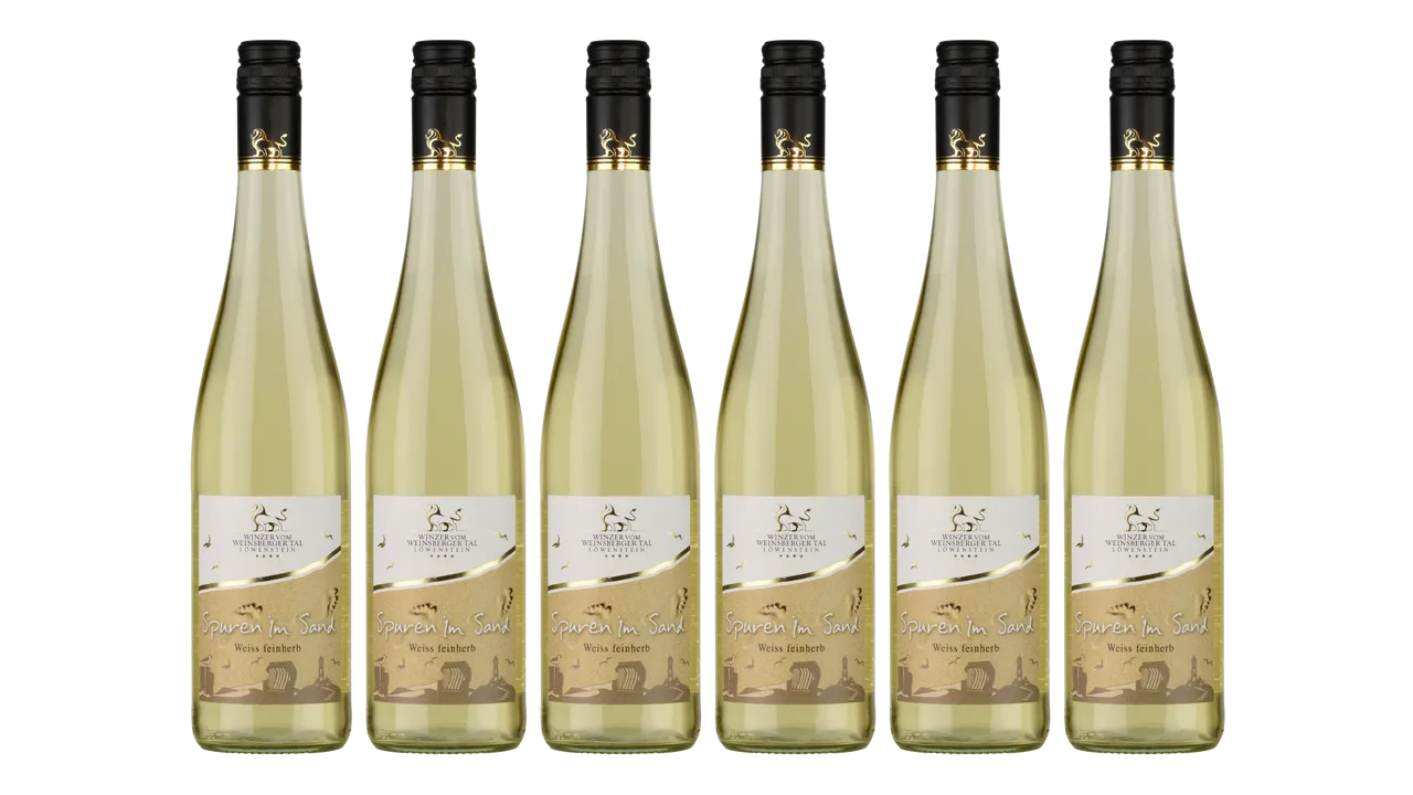 Württemberger Weiss Qba Feinherb 'Spuren Im Sand' 0,75L 6er Karton