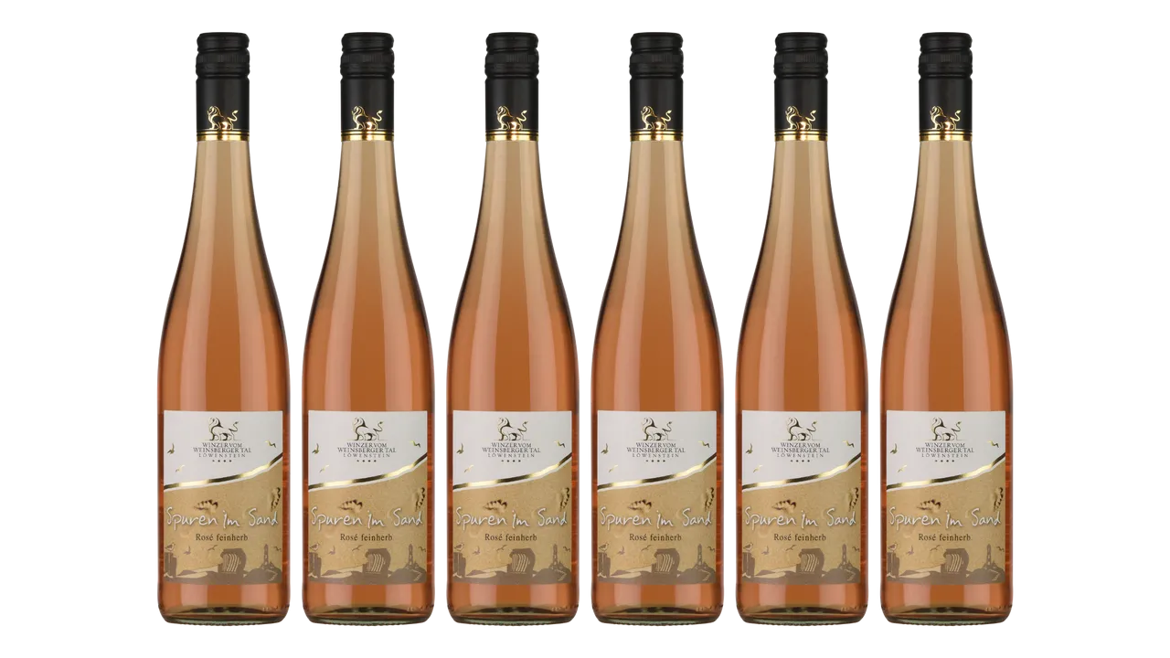 Württemberger Rosé Qba Feinherb "Spuren Im Sand" 0,75L 6er Karton