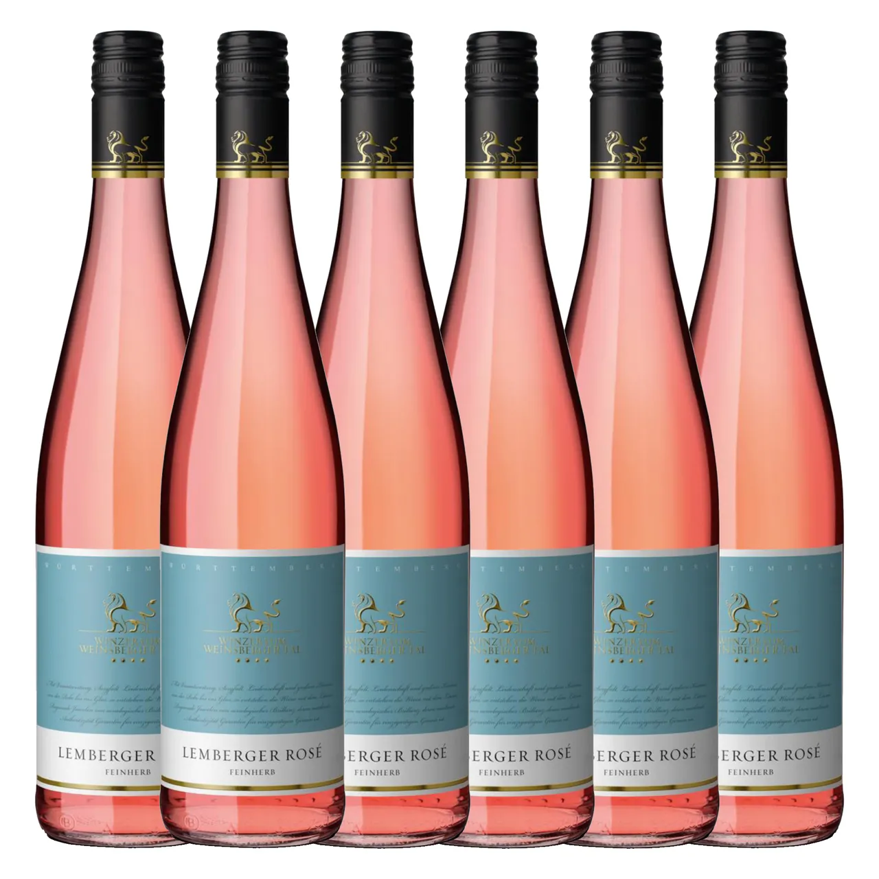 Winzer Vom Weinsberger Tal Lemberger Rosé Qualitätswein Feinherb 0,75L 6er Karton