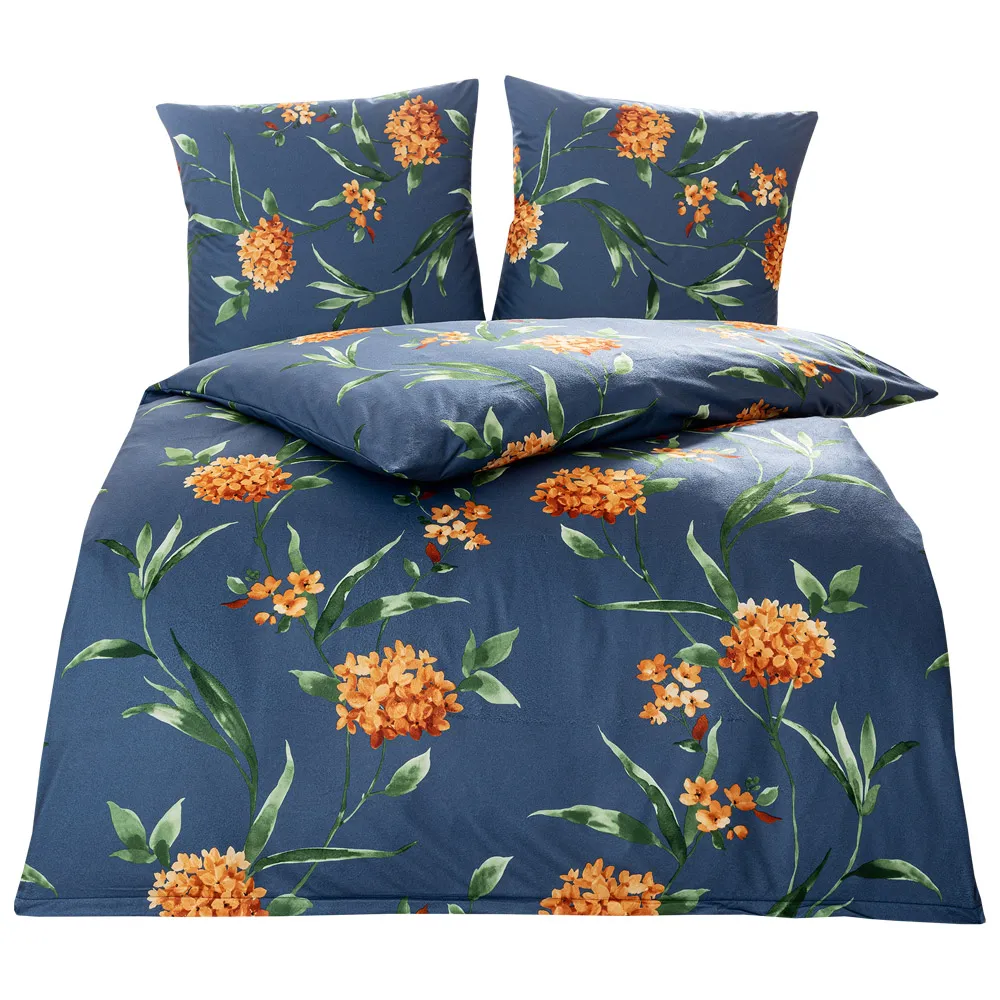 Mikrofaser-Jersey-Flanell-Bettwäsche - Flowers