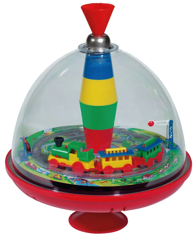 Panoramakreisel Eisenbahn mit Chip im Schaukarton