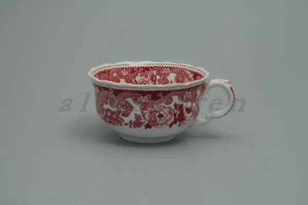 Teetasse - Spode Copeland Pink Red Rhine