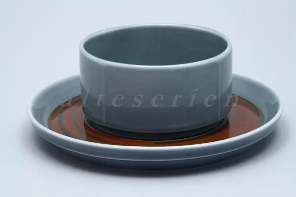 Suppentasse mit Untere - Rosenthal Joy Grau / Braun