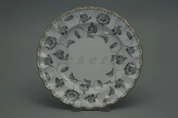 Brotteller - Spode Copeland Colonel - grau/grey