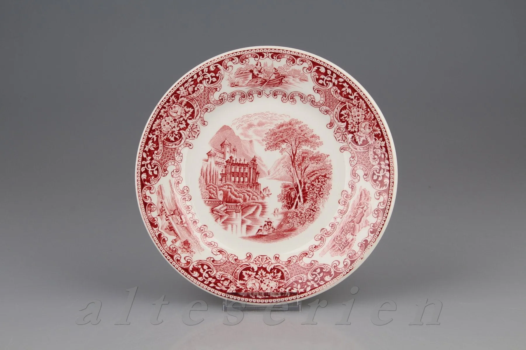 Kuchenteller - Royal Sphinx Maastricht Old England - rot