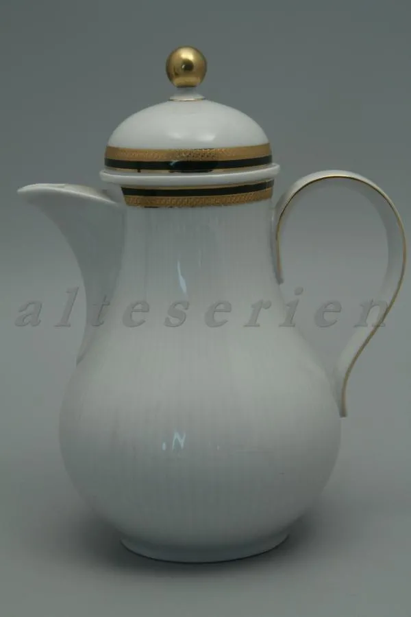 Kaffeekanne - Seltmann Weiden Friederike grün gold