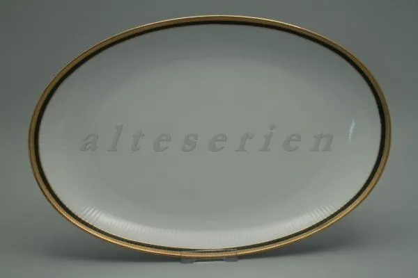 Fleischplatte mittelgroß - Seltmann Weiden Friederike grün gold