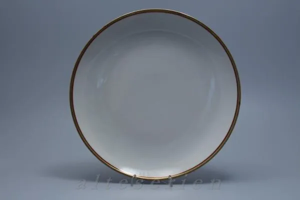 Servierplatte bzw. Kuchenplatte - Eschenbach Goldrand mit Rot WS 5387