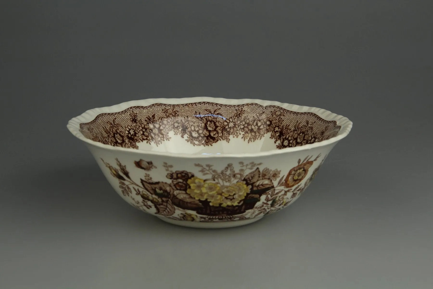 Schüssel groß D 23 cm H 7,8 cm - Masons Ascot braun