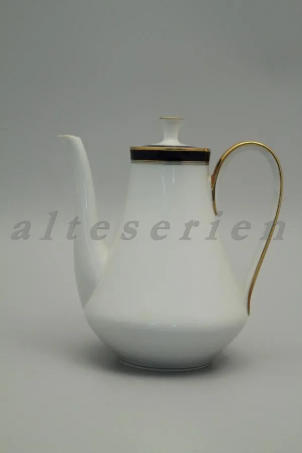 Kaffeekanne - Krautheim Echt Kobalt - Goldrand