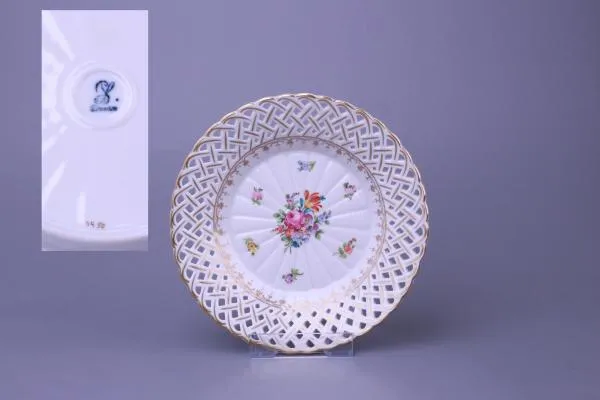 Durchbruchteller - Potschappel /C.Thieme Zierporzellan