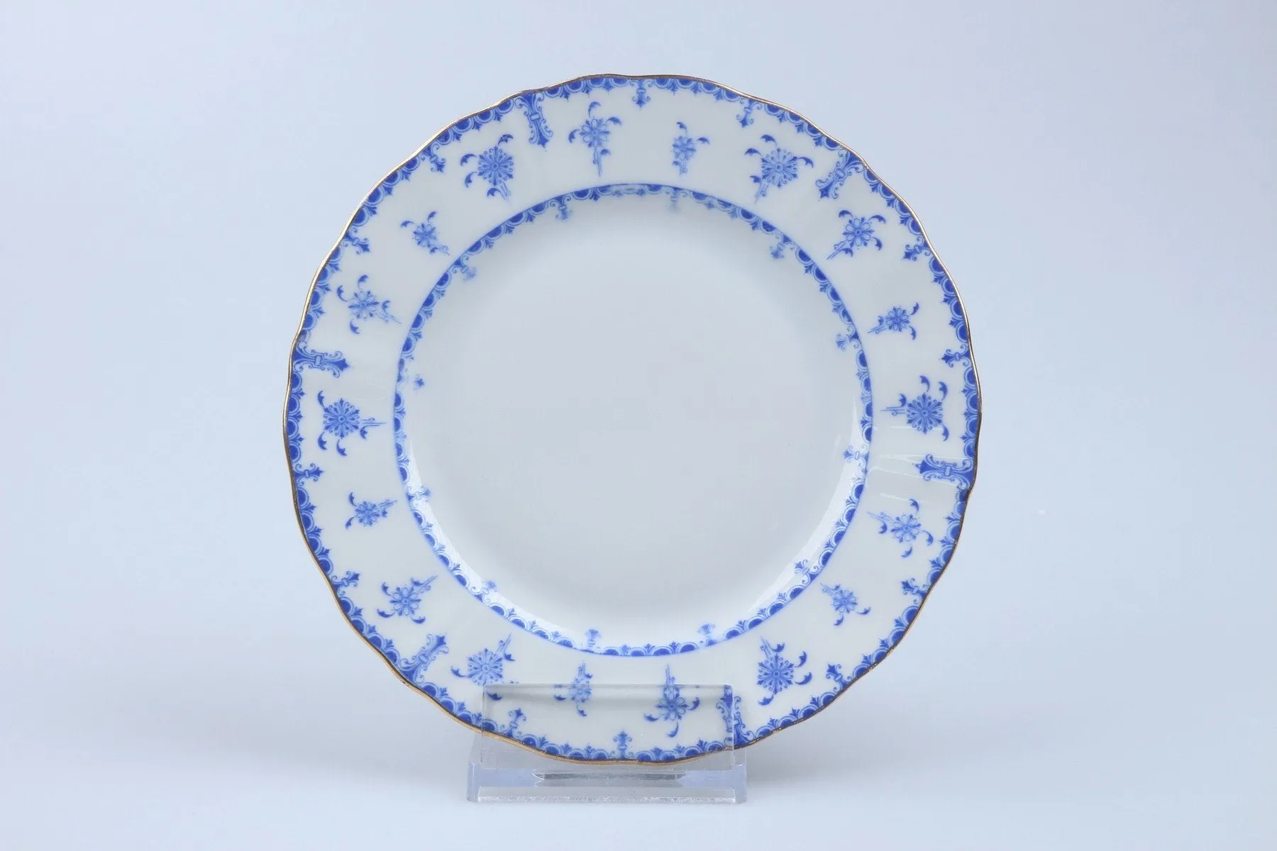 Kuchenteller klein - Fürstenberg Germania 618 20084 Blauer Blumenrand