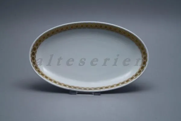 kleine Beilagenplatte - Fürstenberg Galerie 02826 Goldbordüre