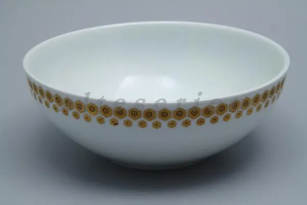 mittelgroße Gemüseschüssel - Fürstenberg Galerie 02826 Goldbordüre