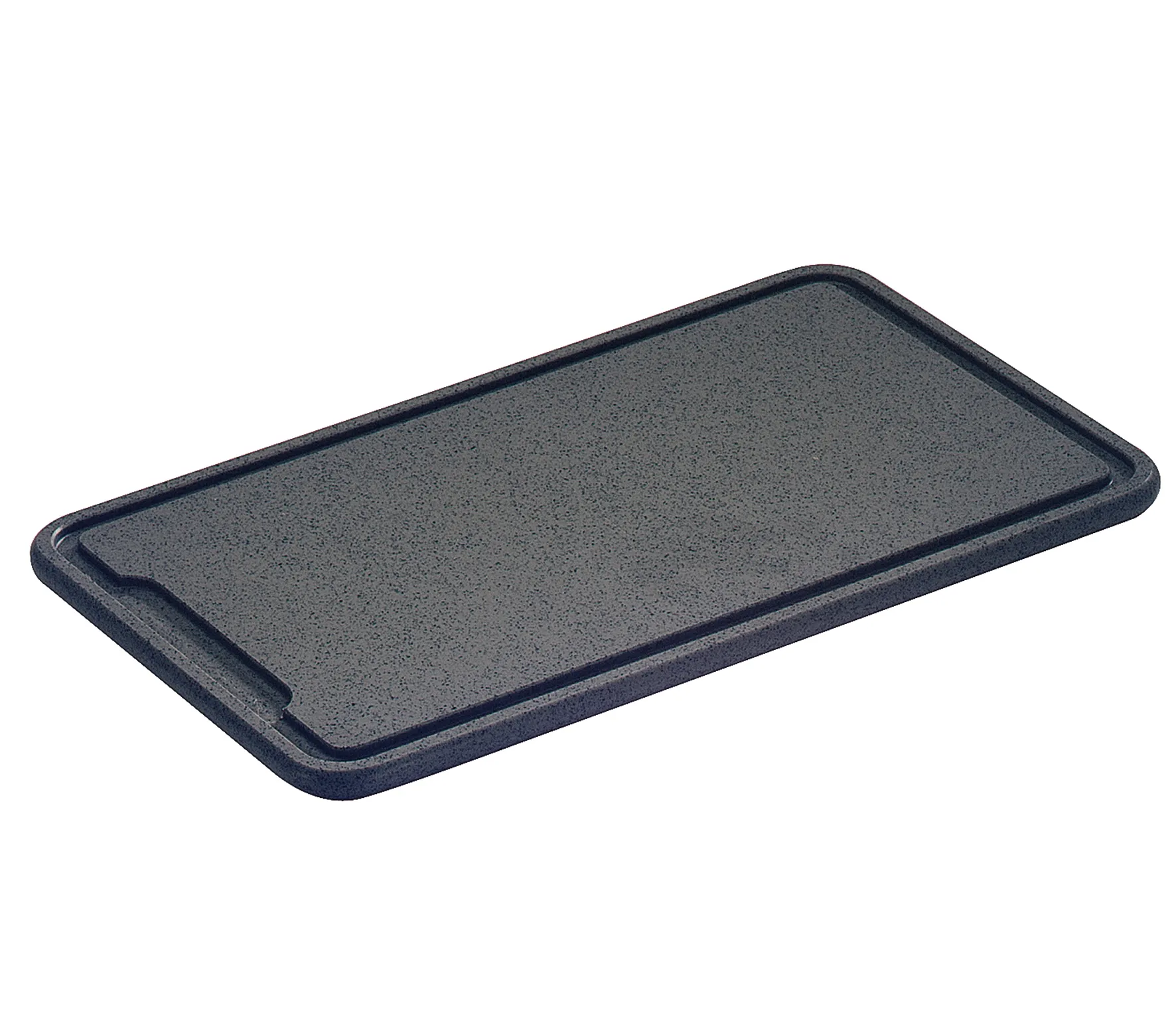 Tranchierbrett Kunststoff mit Saftrinne 42x27cm Made in Germany + mit Saftrille