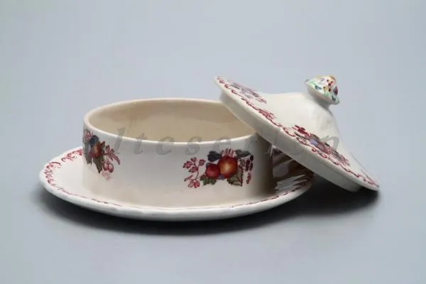 Butterdose flacher Deckel - Masons Fruit Basket rot