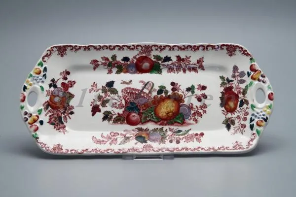 Königskuchenplatte 28,2x13,7 cm - Masons Fruit Basket rot