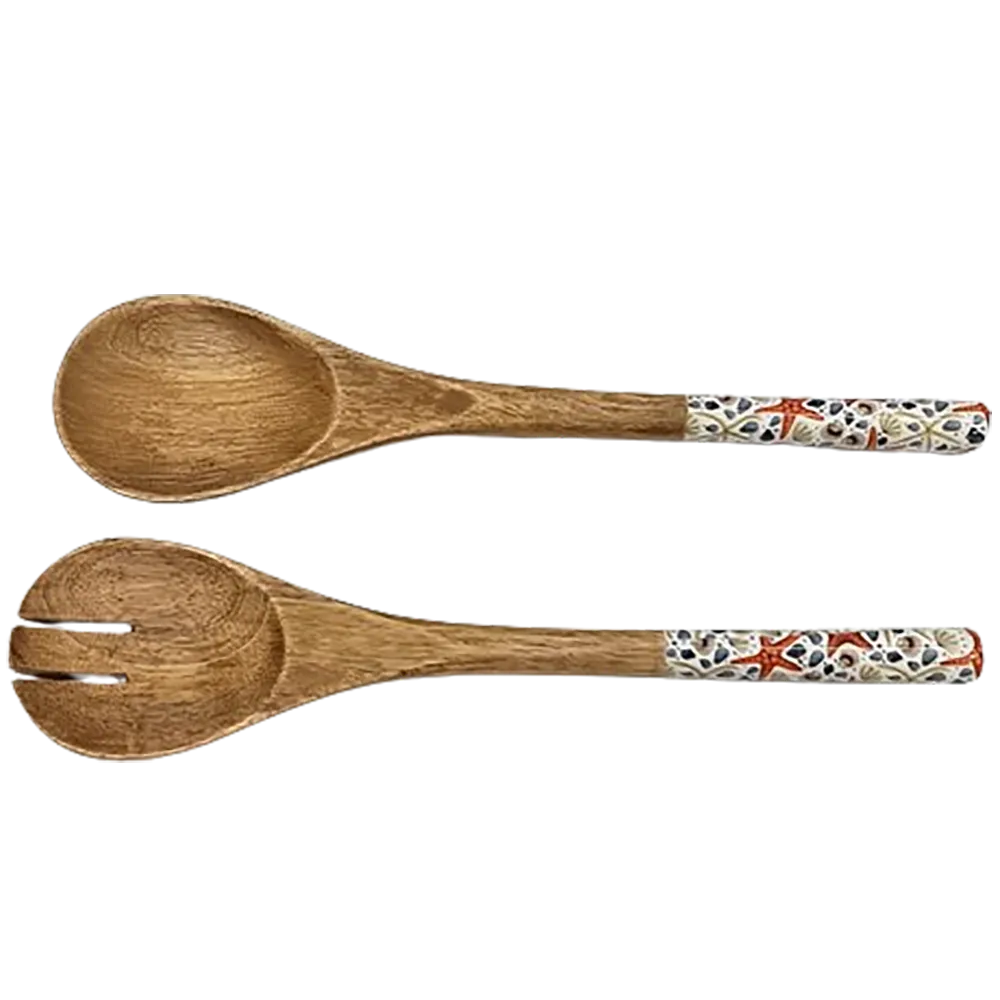 salatbesteck 2tlg. STARFISH Mangoholz