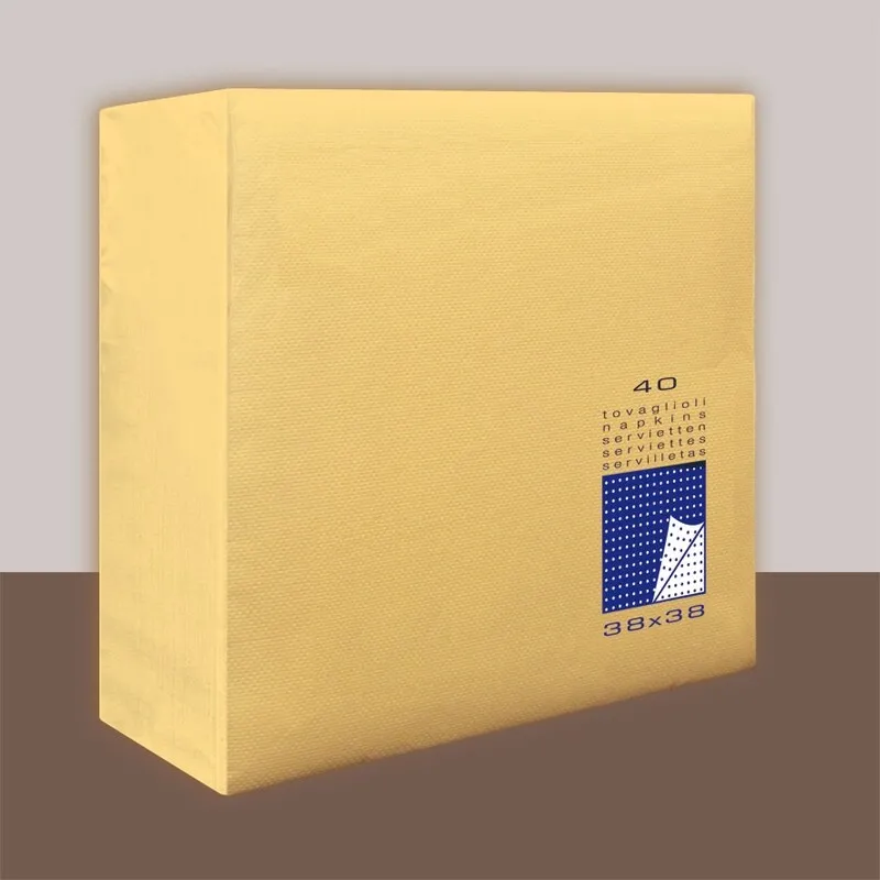 Tovagliolo Champagne 2 veli 38x38 cm Punta/Punta - Tirolix