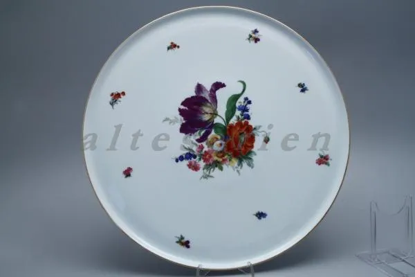 Tortenplatte - Fürstenberg Alt Fürstenberg Bunte Blume