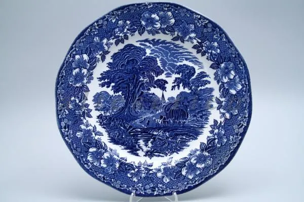 Speiseteller groß D 28 cm - Unicorn Woodland Blau