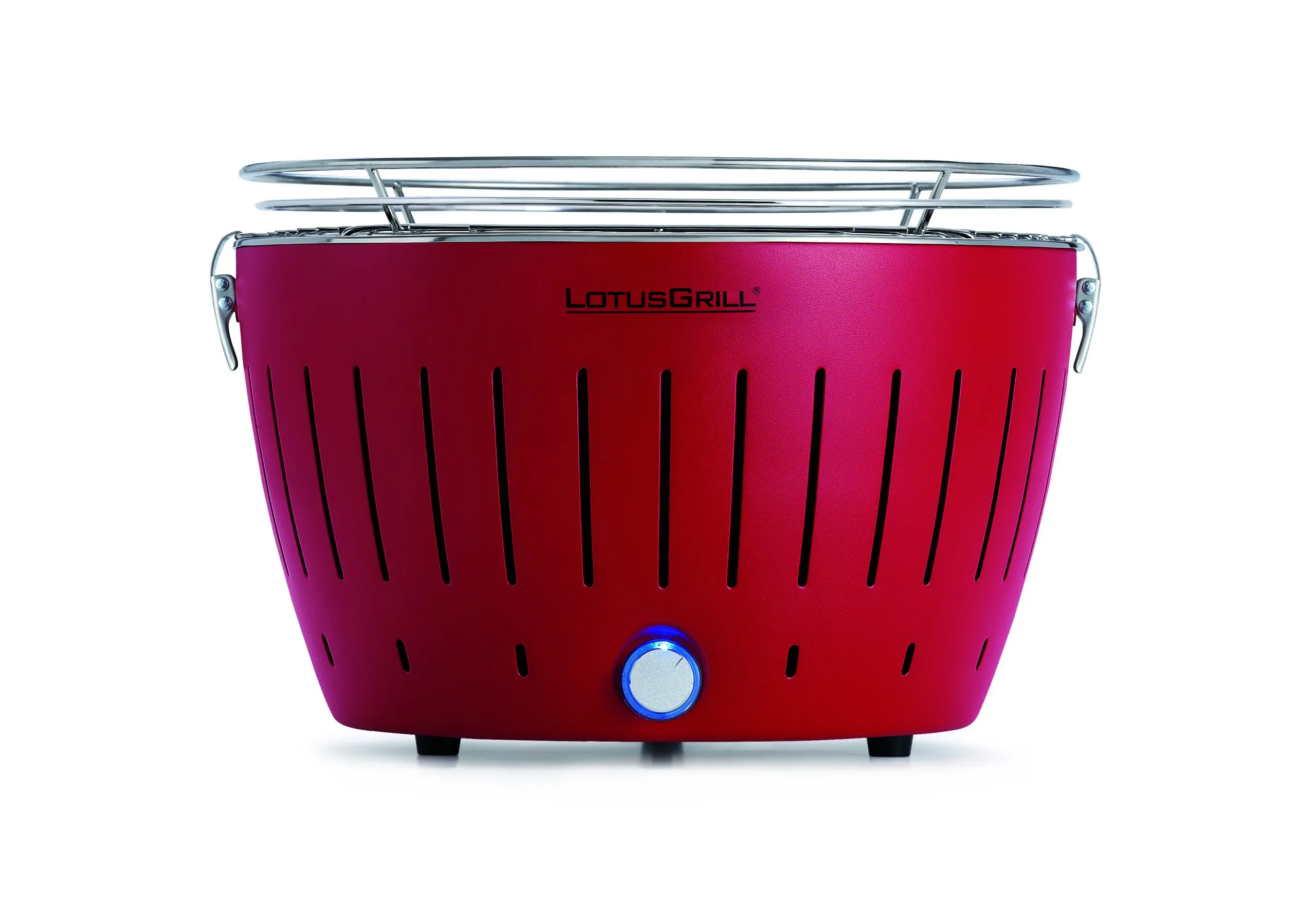 Lotus Grill Feuerrot 34cm Runde Bauweise Wiegt weniger als 4 kg