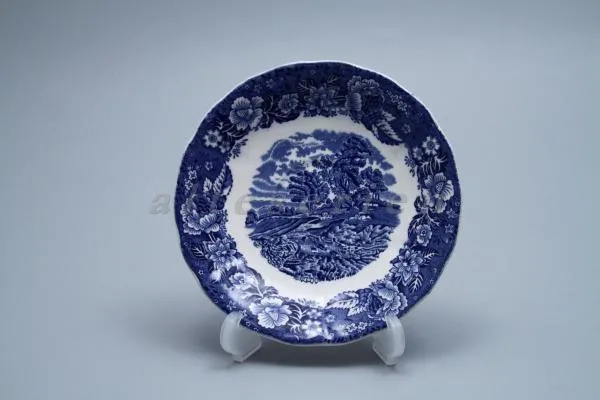 Untertasse für Kaffee / Tee D 15 cm - Palissy Thames River Scenes blau